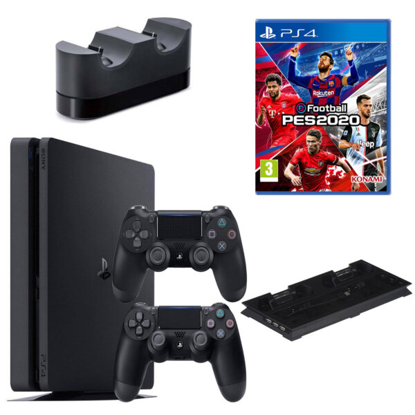 مجموعه کنسول بازی سونی مدل Playstation 4 Slim ریجن 2 کد CUH-2216B ظرفیت 1 ترابایت