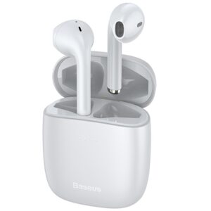هدفون بی سیم باسئوس مدل ENCOK W04 PRO همراه با محفظه شارژ بیسیم
