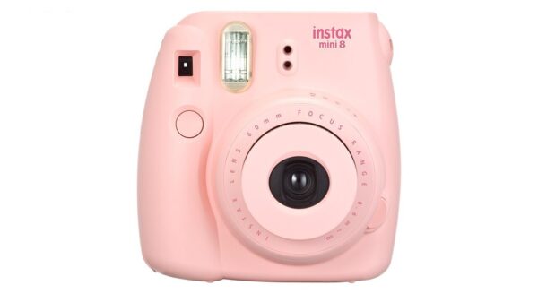 دوربین عکاسی چاپ سریع فوجی فیلم مدل Instax Mini 8 به همراه آلبوم، سه بسته کاغذ چاپگر و برچسب عکس
