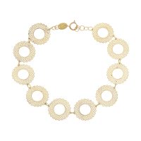 دستبند طلا 18 عیار زنانه کانیار گالری مدل DG2
