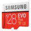 کارت حافظه microSDXC سامسونگ مدل Evo Plus کلاس 10 استاندارد UHS-I U3 سرعت 100MBps همراه با آداپتور SD ظرفیت 128 گیگابایت