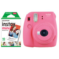 دوربین عکاسی چاپ سریع فوجی فیلم مدل Instax Mini 9 به همراه فیلم مخصوص فوجی فیلم مدل Instax Mini