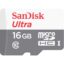 کارت حافظه microSDHC سن دیسک مدل Ultra کلاس 10 استاندارد UHS-I U1 سرعت 80MBps 533X ظرفیت 16 گیگابایت