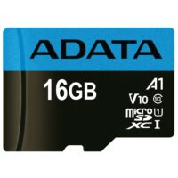 کارت حافظه microSDHC ای دیتا مدل Premier V10 A1 کلاس 10 استاندارد UHS-I سرعت 100MBps ظرفیت 16 گیگابایت