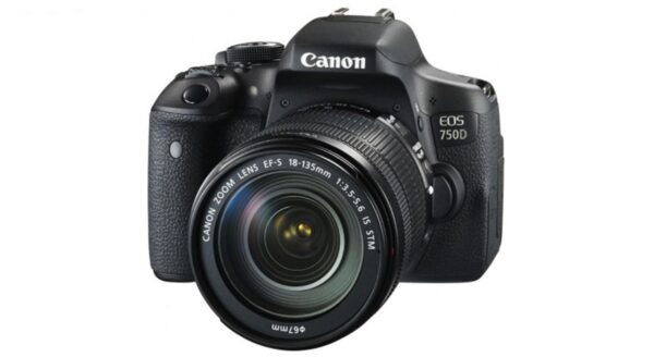 پک دوربین عکاسی کانن 750D به همراه لنز 18_135 STM