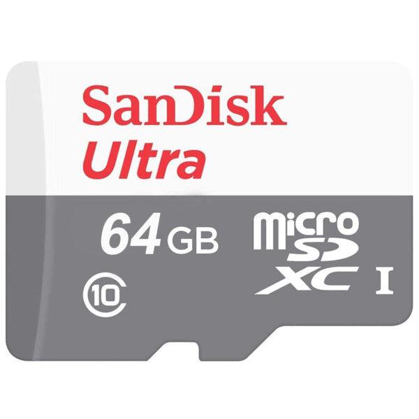 کارت حافظه microSDXC سن دیسک مدل Ultra کلاس 10 استاندارد UHS-I U1 سرعت 100MBps  ظرفیت 64 گیگابایت