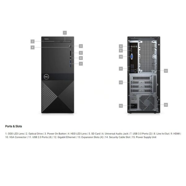 کامپیوتر دسکتاپ دل مدل DELL Vostro 3671