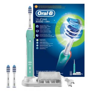 مسواک برقی اورال-بی مدل TRIZONE 3000 به همراه سری اضافه مجموعه 2 عددی