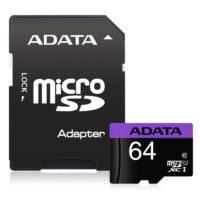 کارت حافظه microSDHC ای دیتا مدل Premier کلاس 10 استاندارد UHS-I سرعت 80MBps ظرفیت 64 گیگابایت