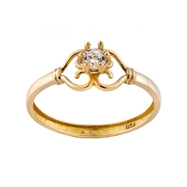 انگشتر طلا 18 عیار زنانه جواهری سون مدل 2729
