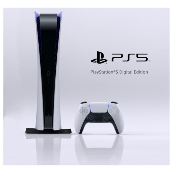 مجموعه کنسول بازی سونی مدل PlayStatio 5 Digital Edition ظرفیت 825 گیگابایت به همراه کارت اشتراک طلایی نصب بازی ودسته اضافی