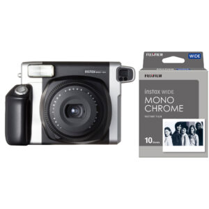 دوربین عکاسی چاپ سریع فوجی فیلم مدل Instax wide 300 به همراه فیلم چاپ سریع فوجی فیلم مدل Instax WIDE Monochrome