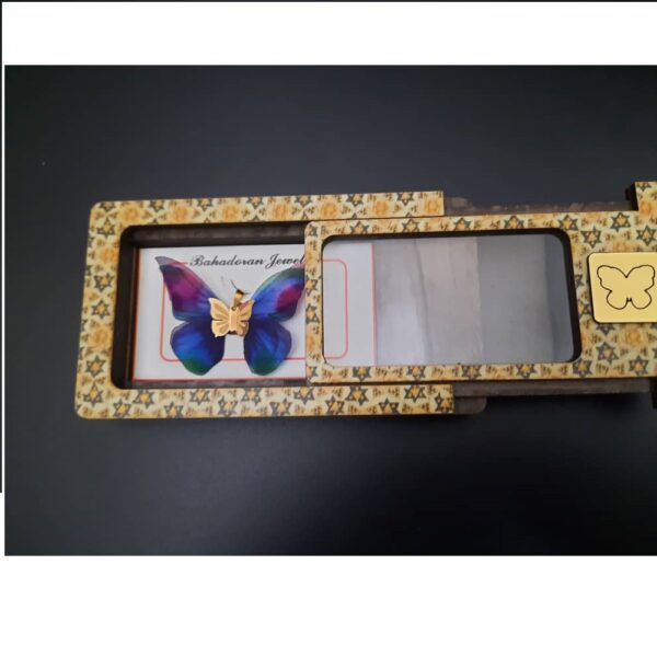آویز گردنبند طلا 18 عیار زنانه گالری یارطلا مدل پروانه کد AP04