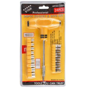 مجموعه 24 عددی سری بکس و پیچ گوشتی استار کد 33005