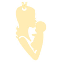 آویز گردنبند طلا 18 عیار زنانه کرابو طرح مادر و نوزاد مدل Kr3320