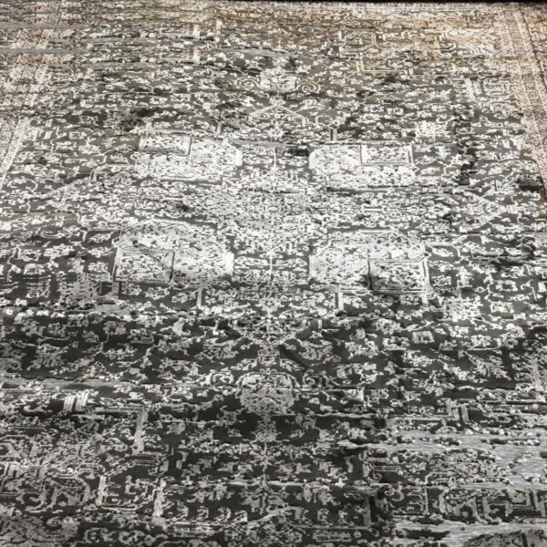 فرش ماشینی طرح پتینه کد2013 زمینه  طوسی