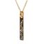 آویز پلاک زنانه طلا 18 عیار ریسه گالری مدل Ri3-G-5024-Gold