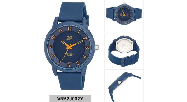 ساعت مچی عقربه ای کیو اند کیو مدل vr52j002y  به همراه دستمال مخصوص برند کلین واچ