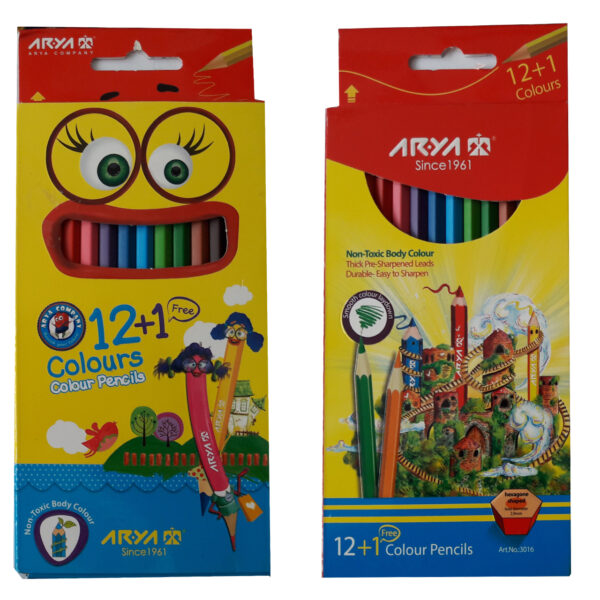 مداد رنگی 12 رنگ آریا کد 3016 بسته 2 عددی
