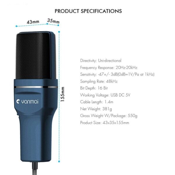 میکروفون یانمای مدل SF-777 USB