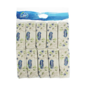 دستمال کاغذی 200 برگ پرژن مدل Flower بسته 10 عددی