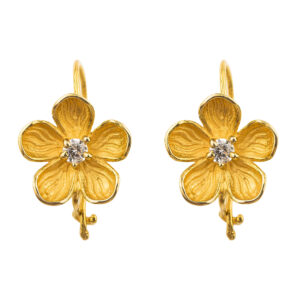 گوشواره طلا 18 عیار زنانه کد EA165