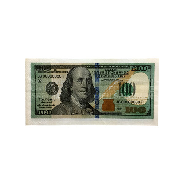 دستمال کاغذی جیبی 10 برگ طرح دلار