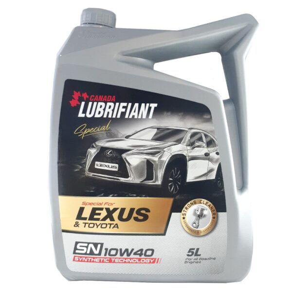 روغن موتور خودرو کانادا لوبریفنت مدل SN 10W-40 lexus حجم 5 لیتر