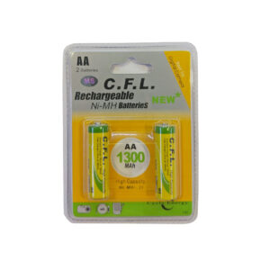 باتری قلمی قابل شارژ سی اف ال مدل CF-02 بسته 2 عددی