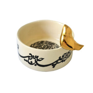 کاسه سرامیکی مدل سیاه مشق کد 110012