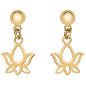 گوشواره طلا 18 عیار رزا مدل EG101