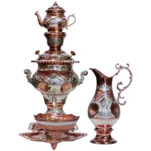 سرویس 5 پارچه سماور  چهار لیتری مدل 477975