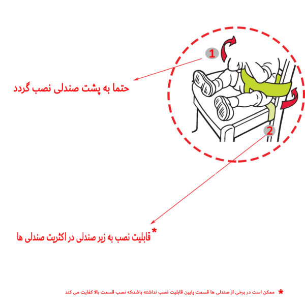 کمربند محافظ صندلی کودک هایا سیفتی مدل 30113