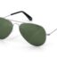 عینک آفتابی خلبانی مدل Aviator Large Metal Grey سایز 57 میلی متر