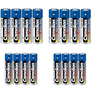 باتری قلمی و نیم قلمی کملیون مدل Super Heavy Duty بسته 16 عددی