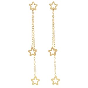 گوشواره طلا 18 عیار رزا مدل EG112