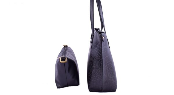 کیف زنانه سنگی Twin کد7021 به همراه کیف لوازم آرایش