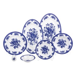 سرویس غذاخوری 28 پارچه چینی زرین ایران سری ایتالیا اف مدل Florance 2 درجه یک