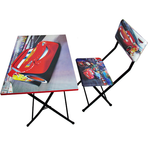 میز تحریر و صندلی طرح مک کویین (وایت بردی،تاشو،تنظیم شونده ارتفاع)