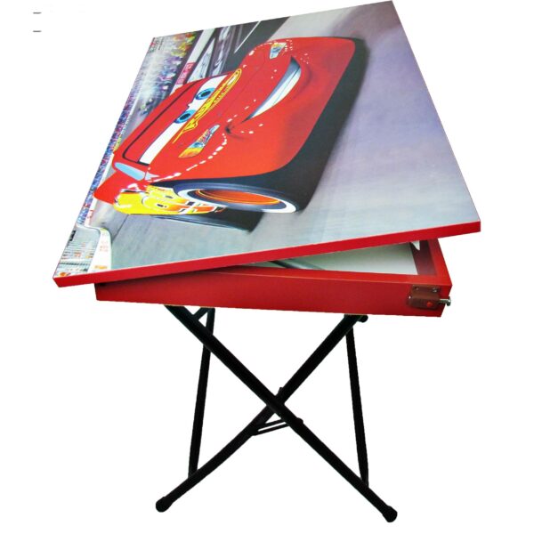 میز تحریر باکسدار و صندلی طرح مک کویین (وایت بردی،تاشو،تنظیم شونده ارتفاع)