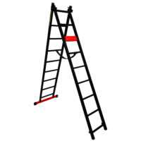 نردبان 18 پله ماندگار مدل پارس به همراه پایه تعادل