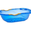 ست 6 تکه وان حمام کودک بیبی جم مدل 253Blue