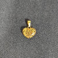 آویز گردنبند طلا 18 عیار زنانه قیراط طرح قلب کد GH432