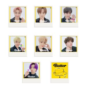 آویز تزیینی طرح بی تی اس مدل bts butter2 مجموعه 8 عددی