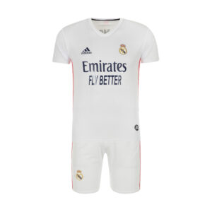 ست پیراهن و شورت ورزشی پسرانه طرح تیم رئال مادرید                     غیر اصل