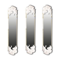 آینه پدیده شاپ طرح پاپیون طلایی مجموعه 3 عددی