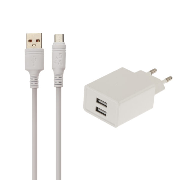 شارژر دیواری بیبوشی مدل C01M به همراه کابل تبدیل microUSB