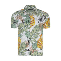 پیراهن آستین کوتاه مردانه مدل هاوایی کد H-1007