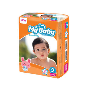 پوشک بچه مای بیبی کد 01 سایز 2 بسته 10 عددی