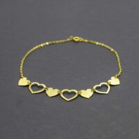 دستبند طلا 18 عیار زنانه کانیار گالری مدل BE19